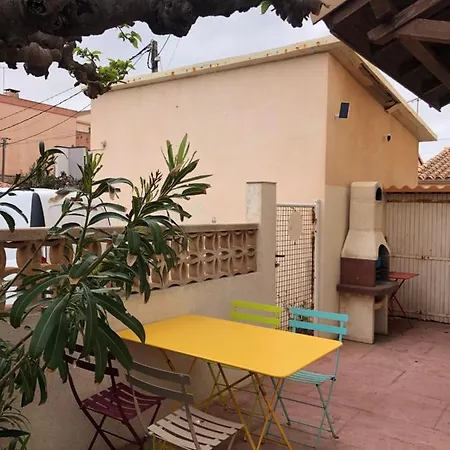Villa Magaly T3 A 50 M De La Plage Valras Centre Buitenkant foto